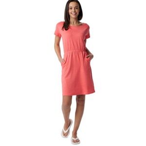 Columbia Elastic Waist Dress Pink Size Medium